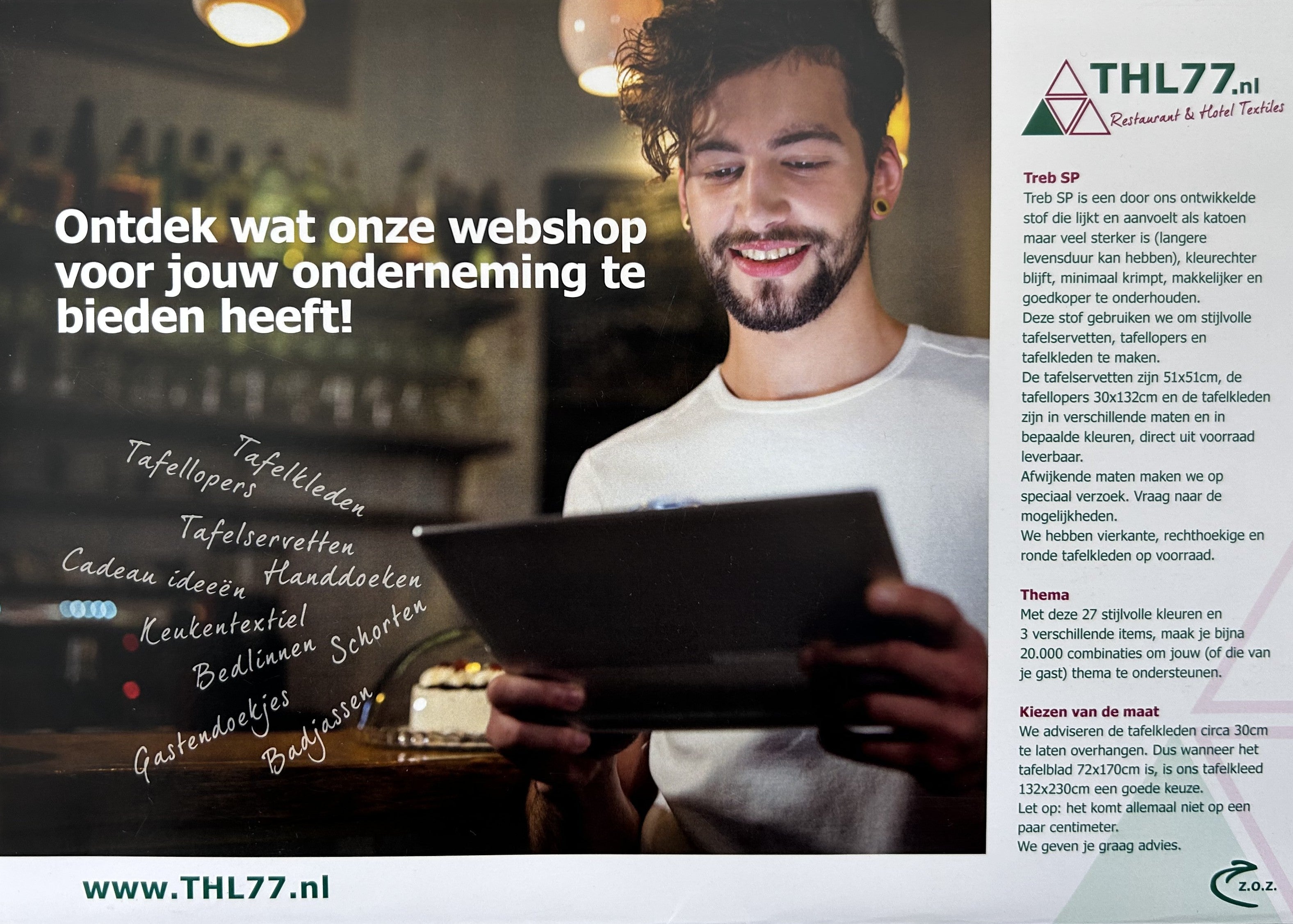 Kleurenkaart van onze aanbevolen serie: Treb SP