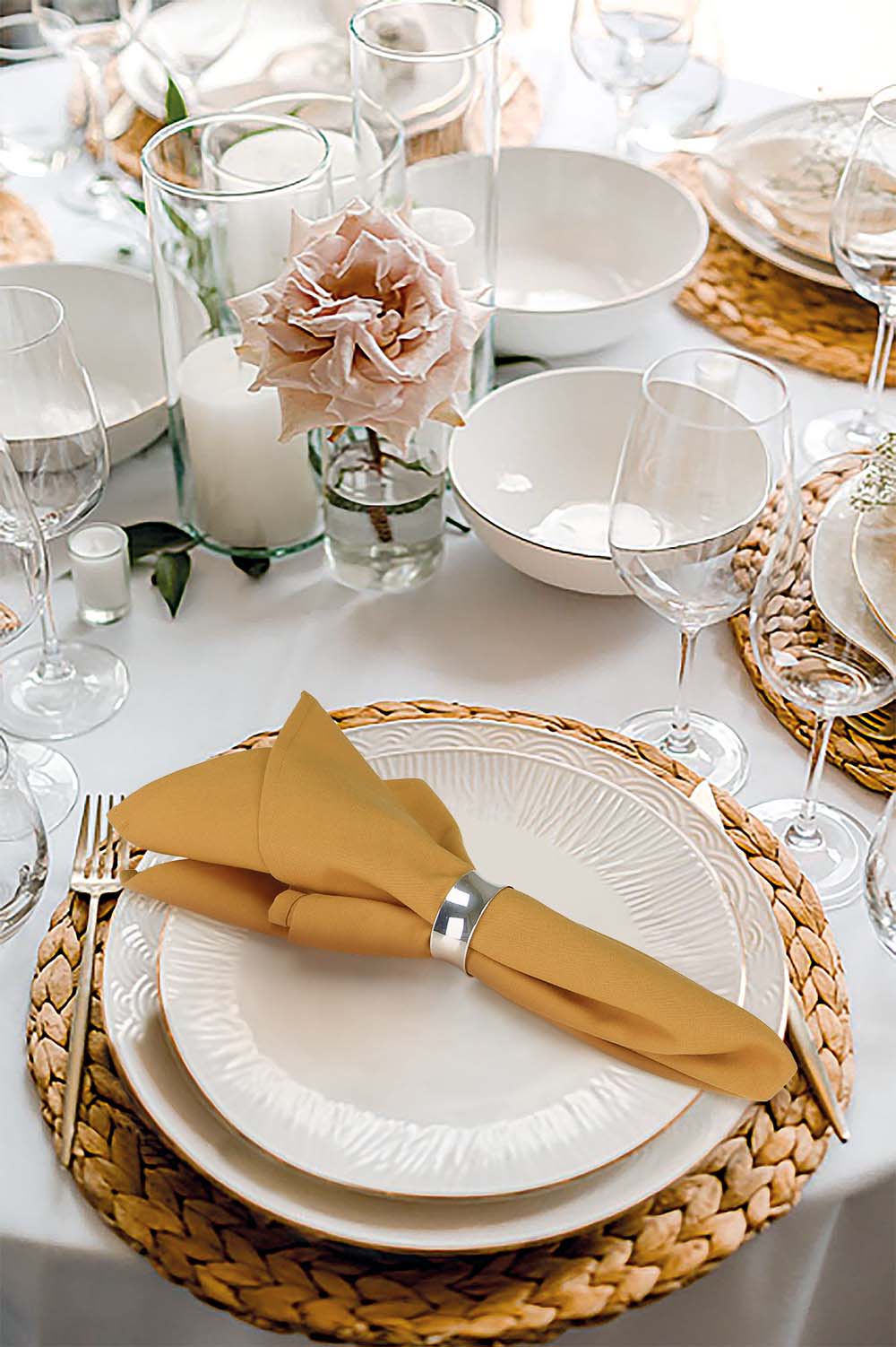 Servetten Gold Oker Geel 51x51cm - Treb SP