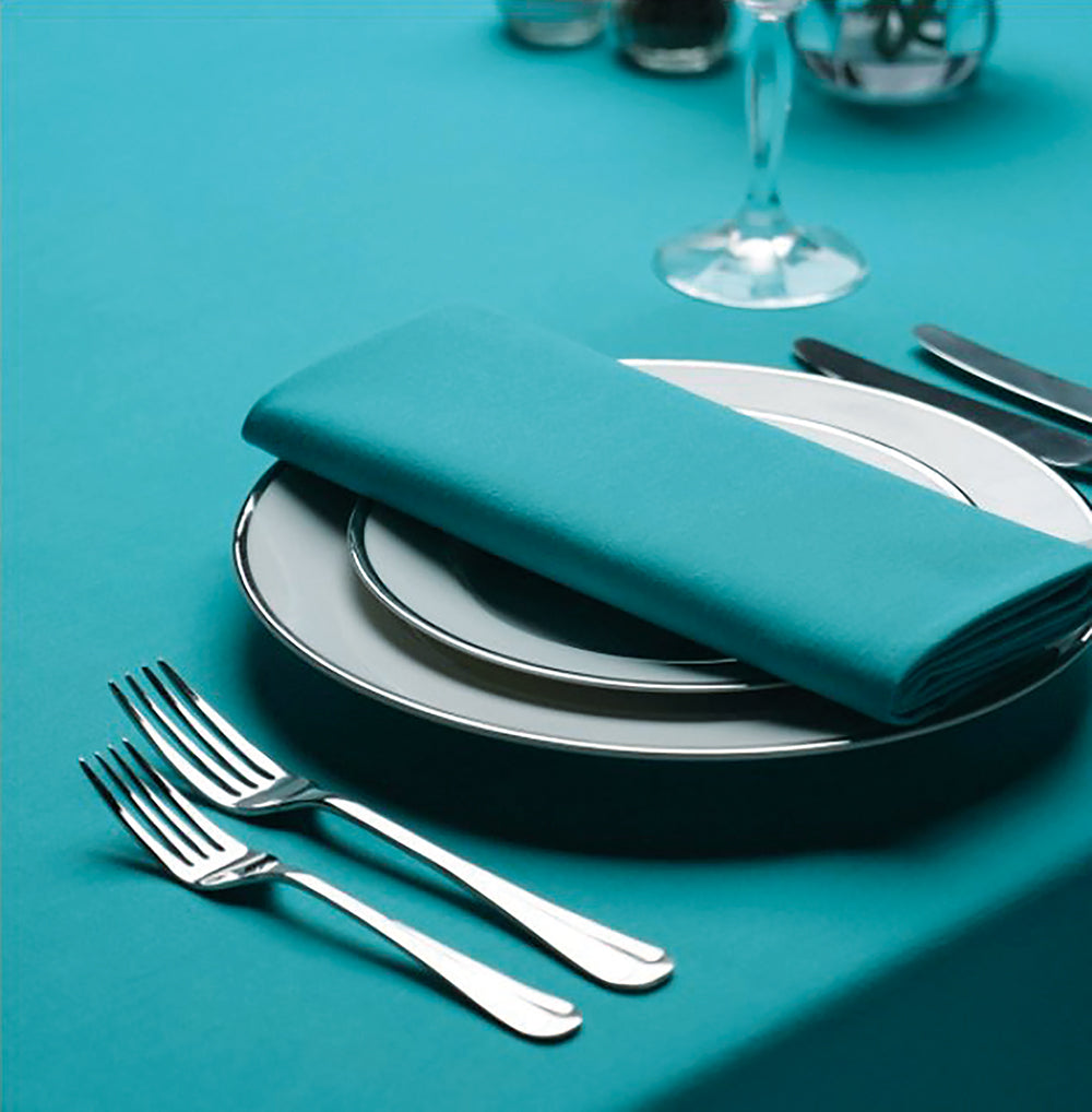 Servetten Turquoise Blauw 51x51cm Treb SP