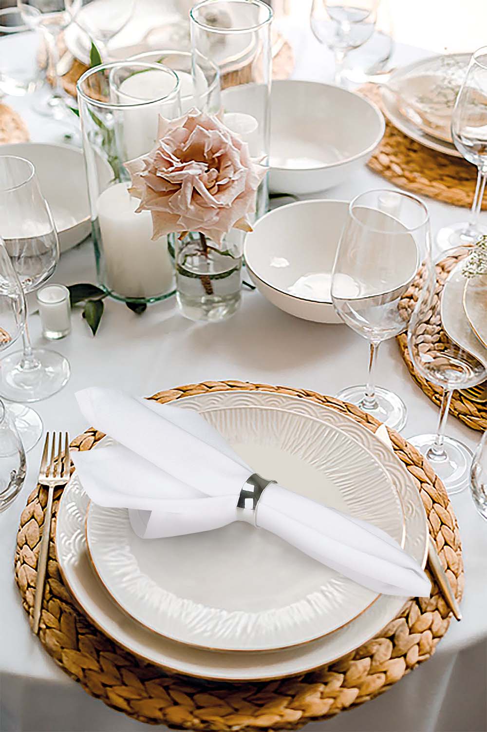 Servetten White Wit 51x51cm - Treb SP