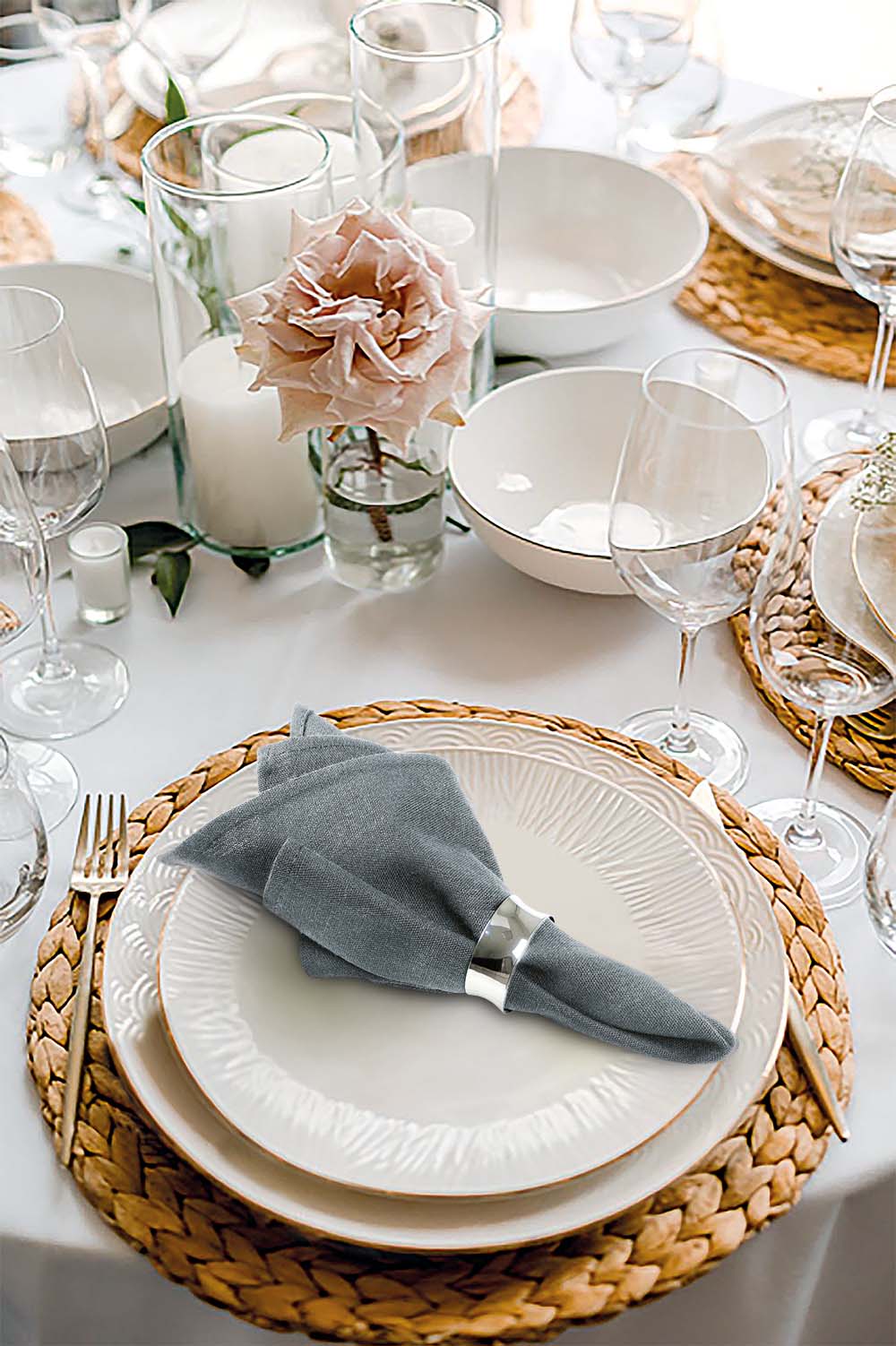 Servetten Antraciet Grijs 40x40cm Katoen - Treb X