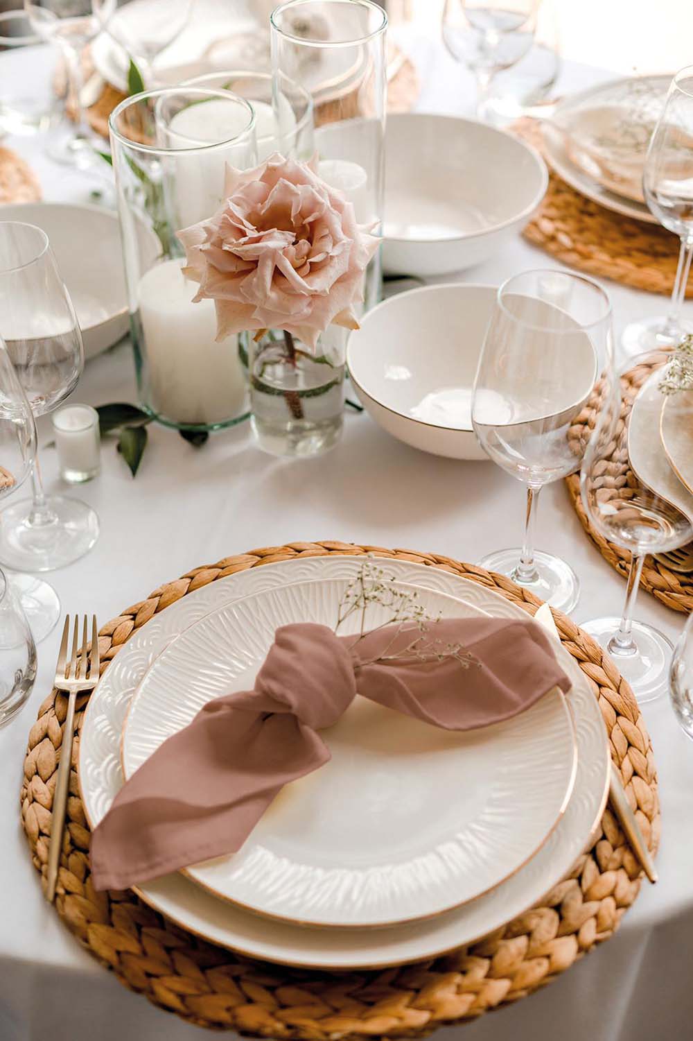 Servetten Bruin 40x40cm Katoen - Treb X