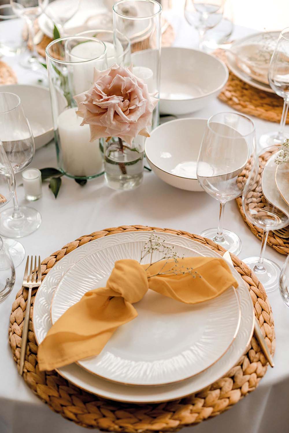 Servetten Oker Geel 40x40cm Katoen - Treb X