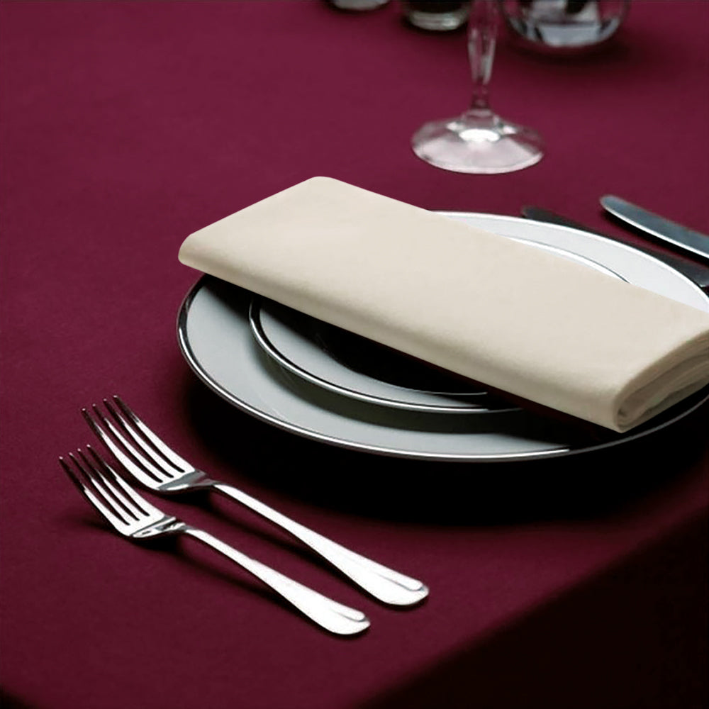 Tafelkleden Maroon Rood 163x163cm - Treb SP