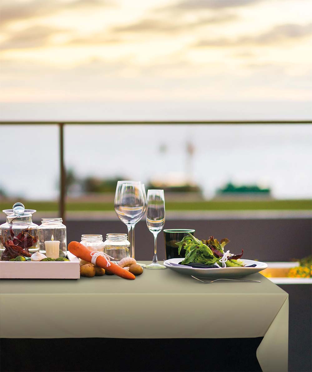 Tafelkleden Olive Groen 178x178cm - Treb SP