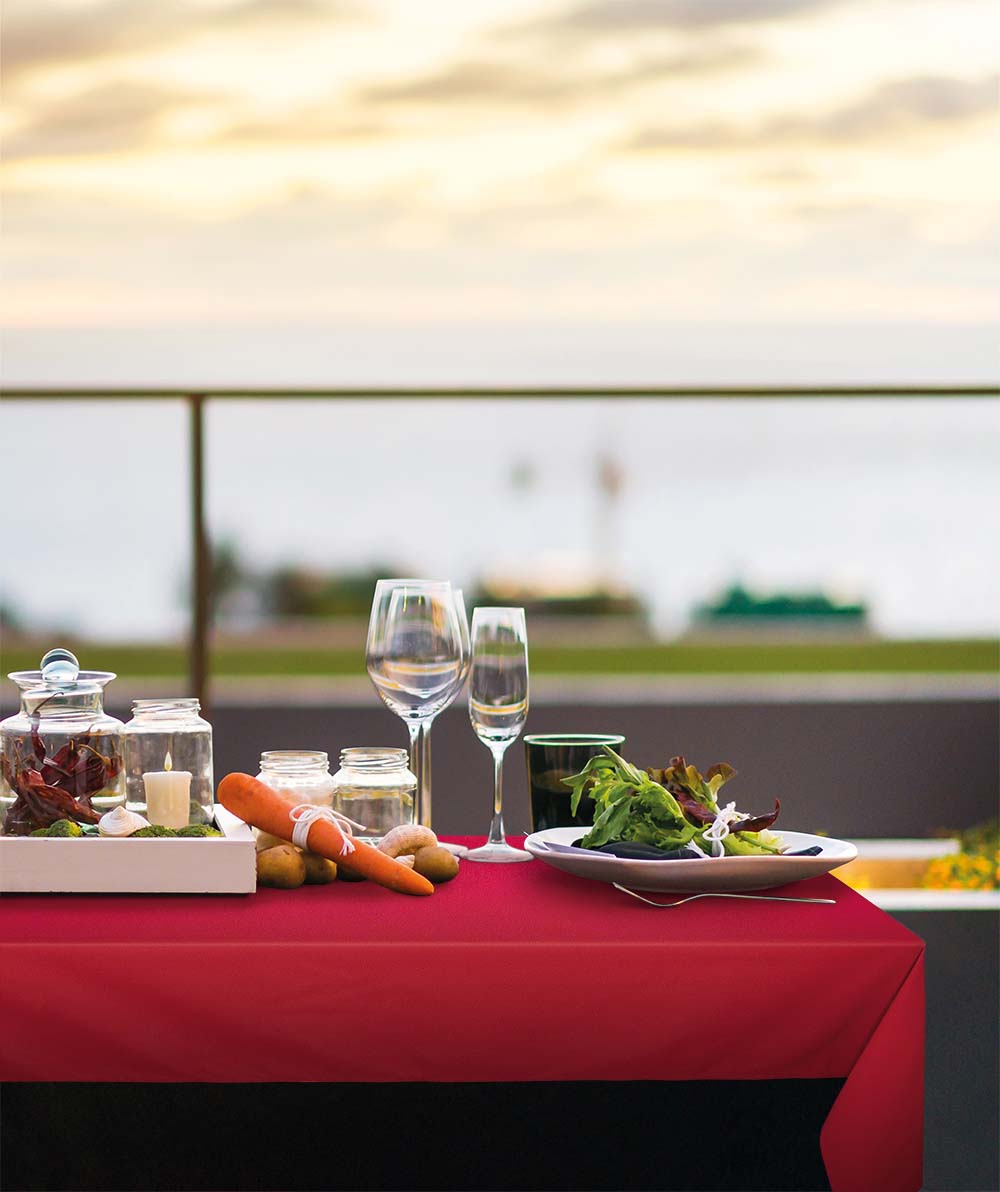 Tafelkleden Red Rood 132x178cm - Treb SP