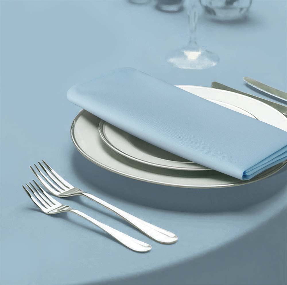 Tafelkleden Rond Duck Egg Blauw 178cm Ø - Treb SP