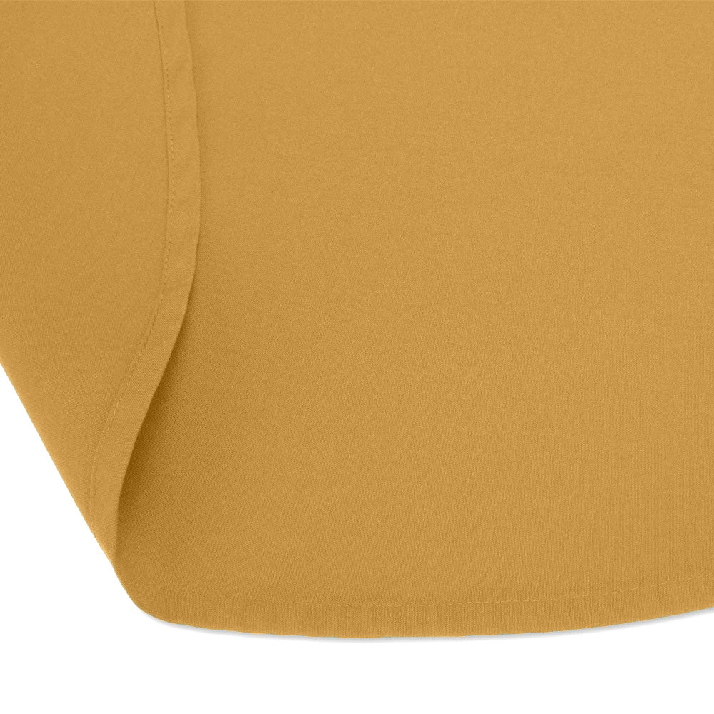 Tafelkleden Rond Gold Geel 132cm Ø - Treb SP
