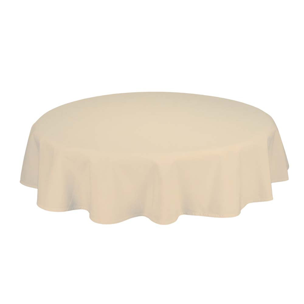 Tafelkleden Rond Ivory Geel 132cm Ø - Treb SP