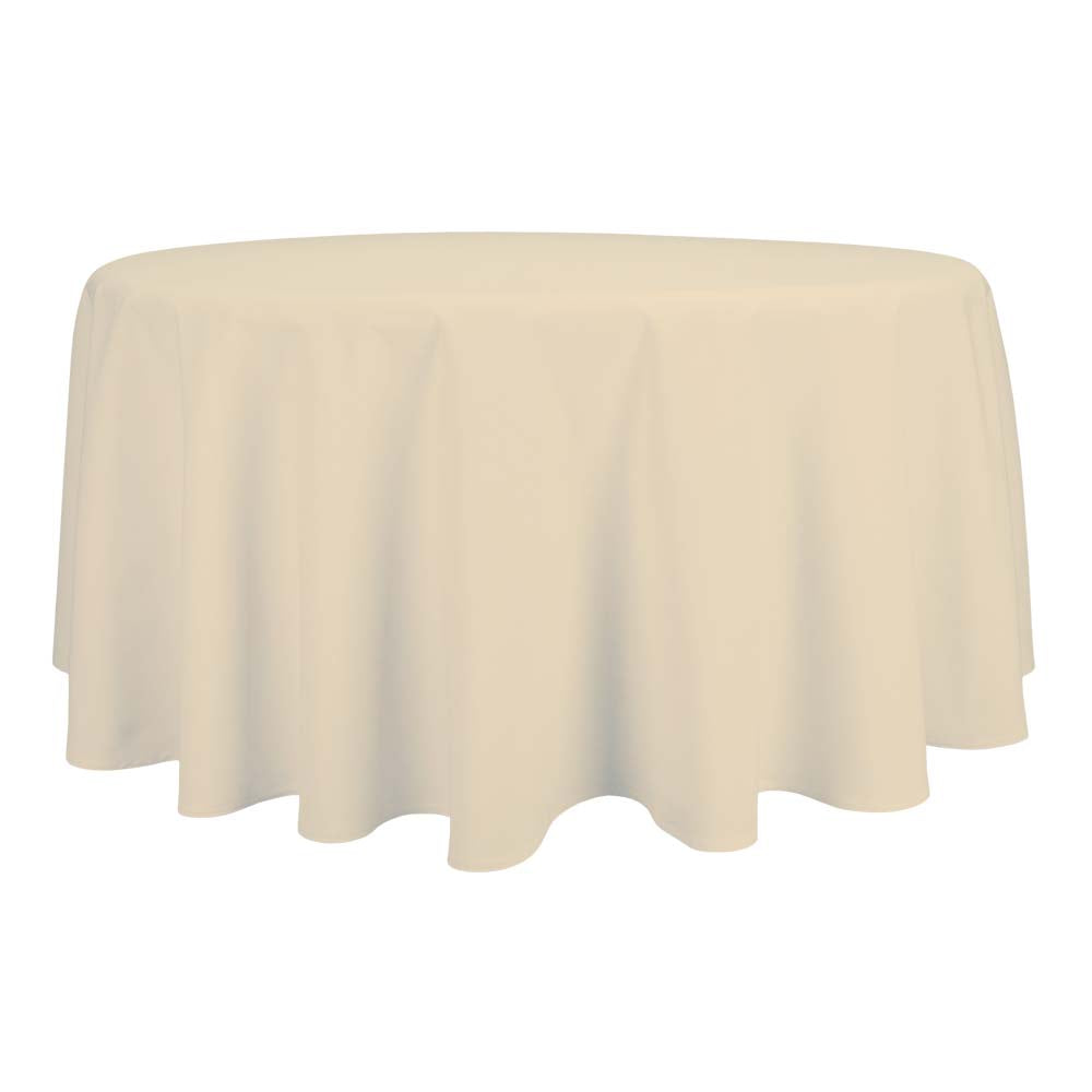 Tafelkleden Rond Ivory Geel 132cm Ø - Treb SP