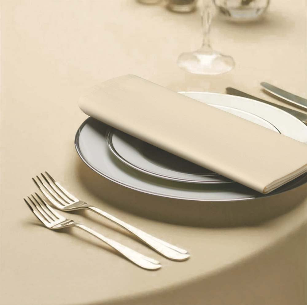 Tafelkleden Rond Ivory Geel 178cm Ø - Treb SP