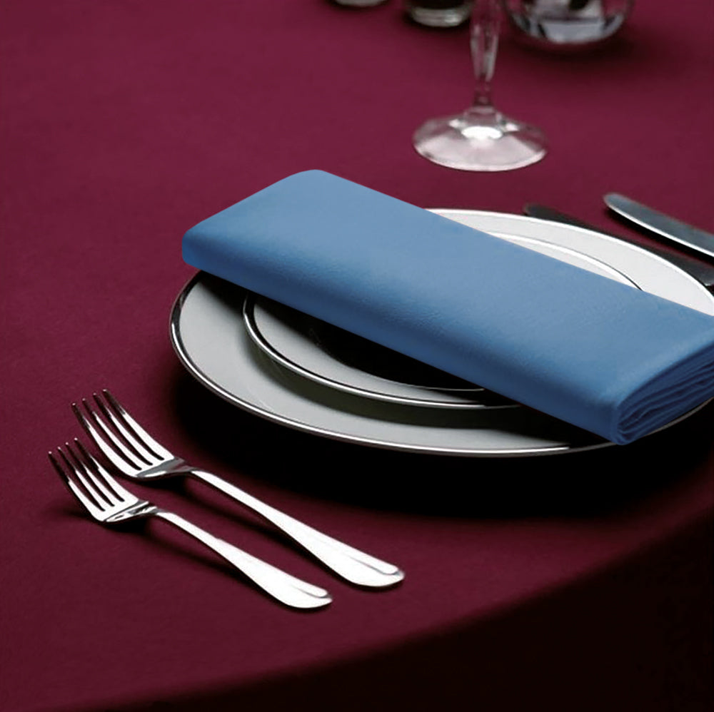 Tafelkleden Rond Maroon Rood 330cm Ø - Treb SP