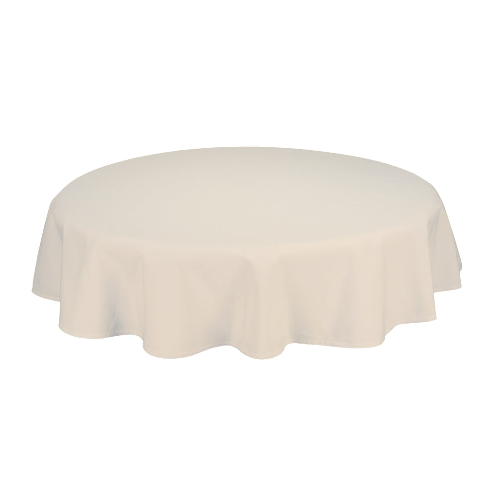 Tafelkleden Rond Off White Beige 132cm Ø - Treb SP