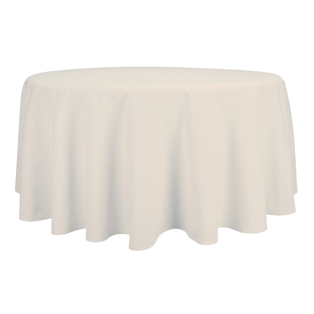 Tafelkleden Rond Off White Beige 132cm Ø - Treb SP