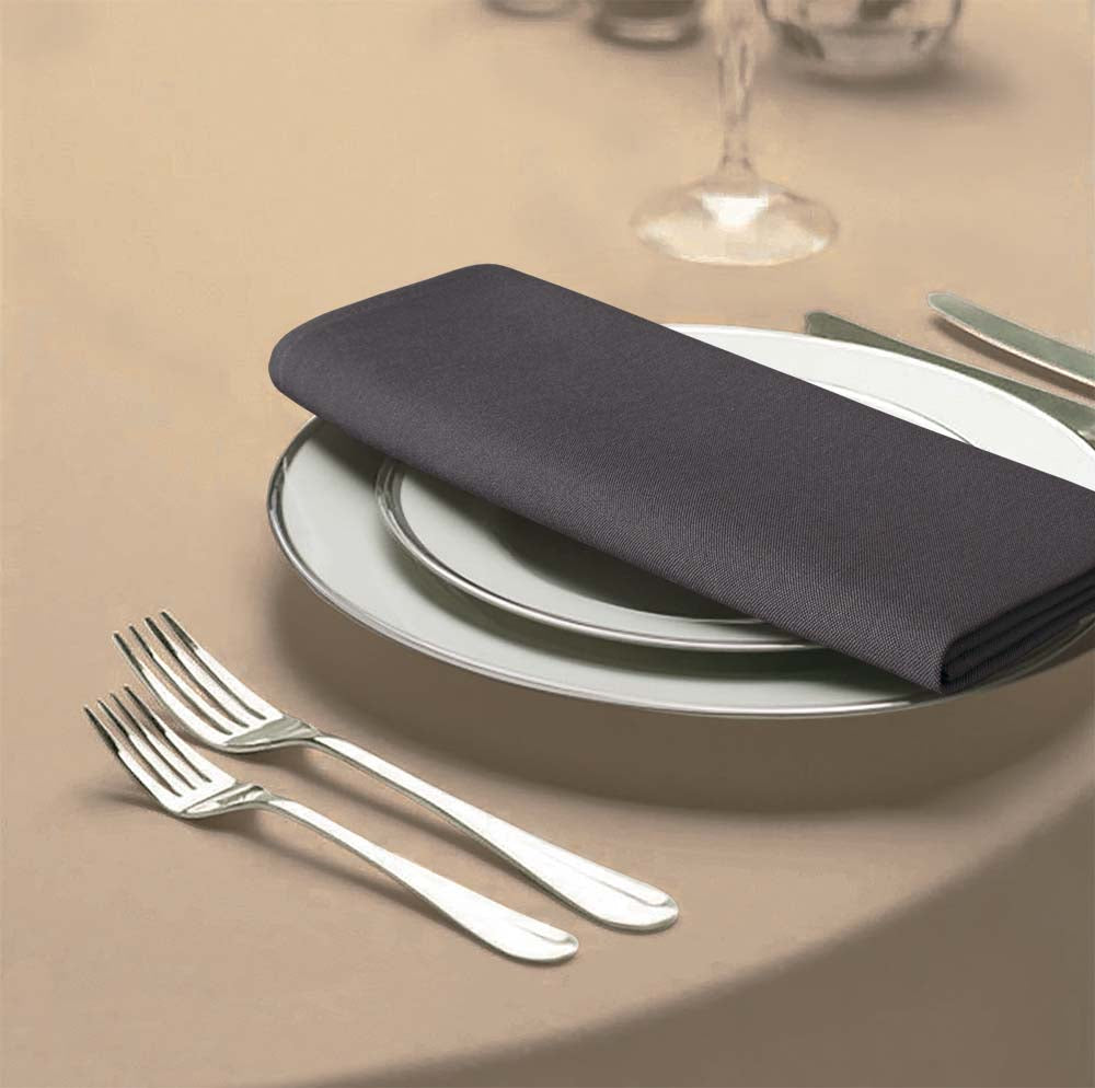 Tafelkleden Rond Sandalwood Bruin 330cm Ø - Treb SP