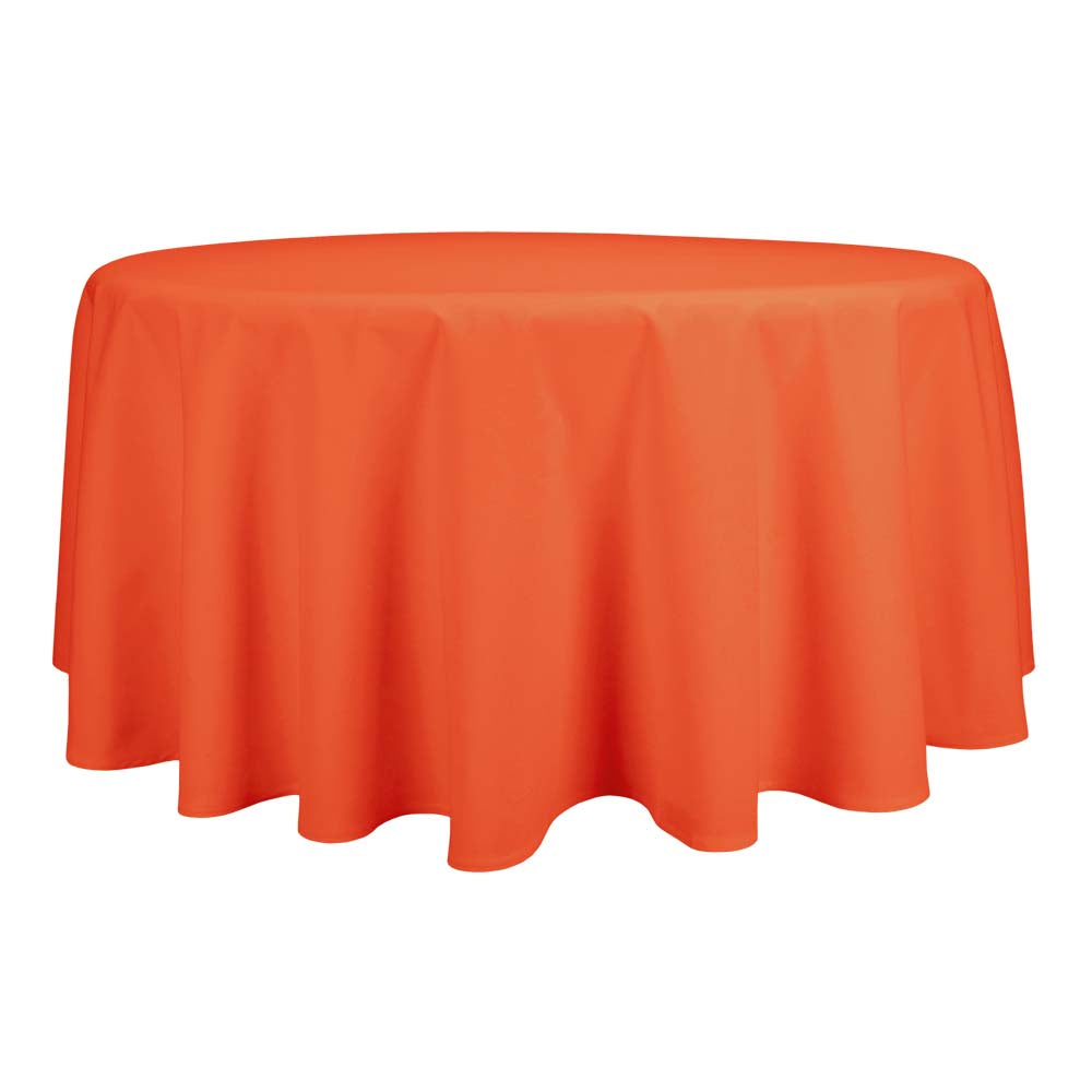 Tafelkleden Rond Tangerine Oranje 132cm Ø - Treb SP