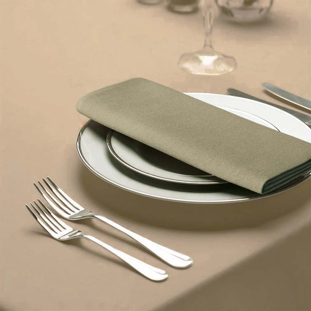 Tafelkleden Sandalwood Bruin 230x230cm - Treb SP