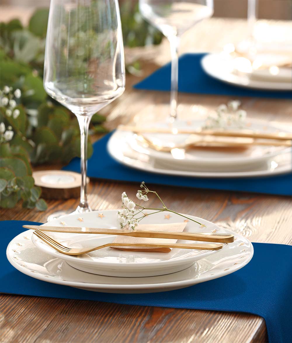 Tafellopers Royal Blauw 30x132cm Treb SP