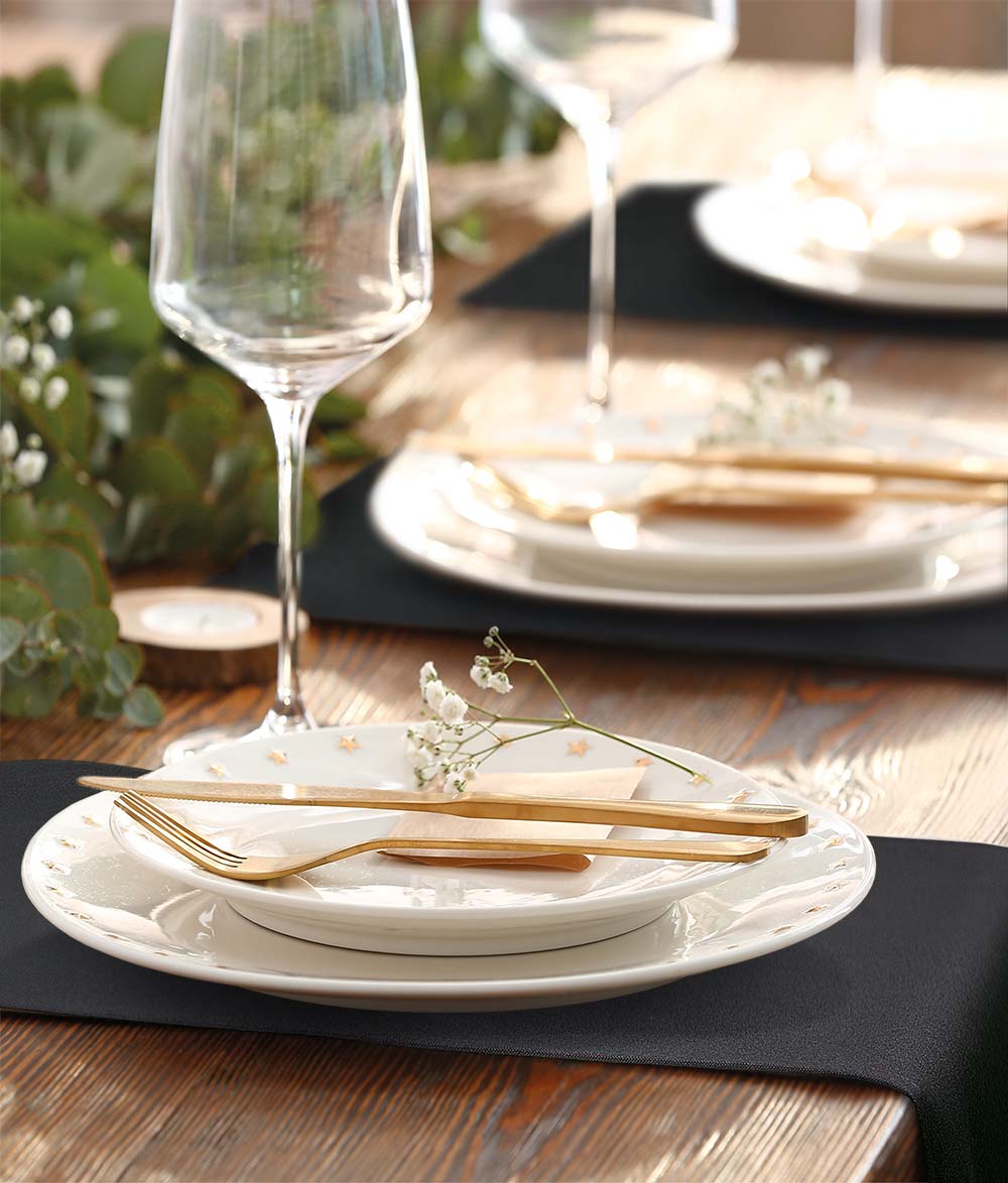 Tafellopers Black Zwart 30x132cm Treb SP